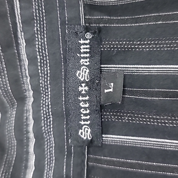 Street Saint Men's Long Sleeve Button Up Size L - Picture 3 of 12